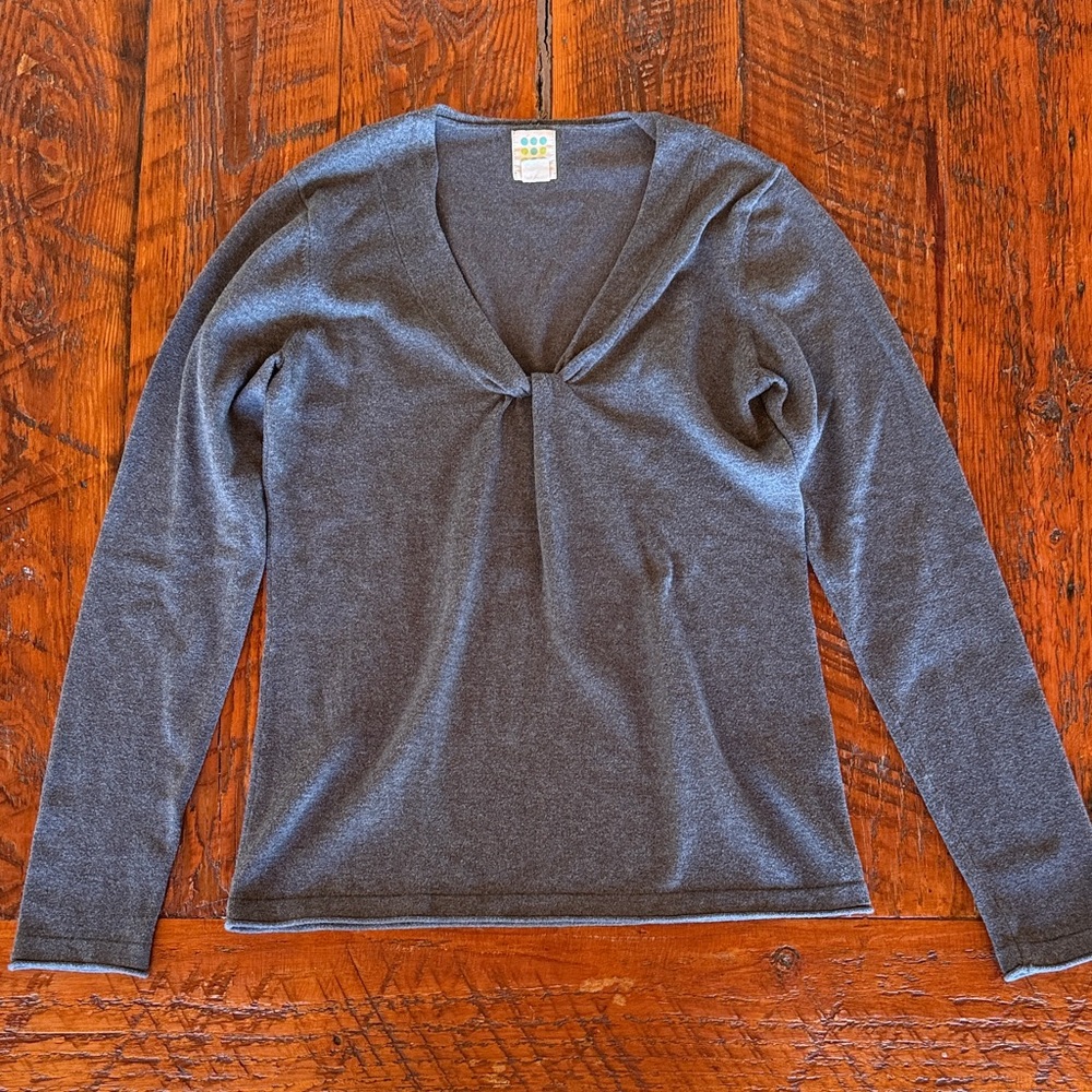 Title Nine Heather Gray Knit Top